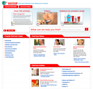 Oral and Dental Health Resource centre homepage